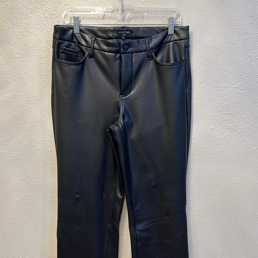 Faux Leather Marilyn Straight Pants